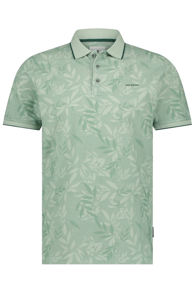 BEDRUKTE JERSEY POLO MET OXFORD KRAAG 46415413 3655